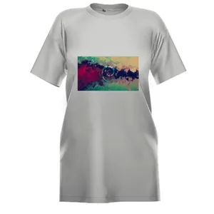 تی شرت لانگ زنانه مدل آبرنگ