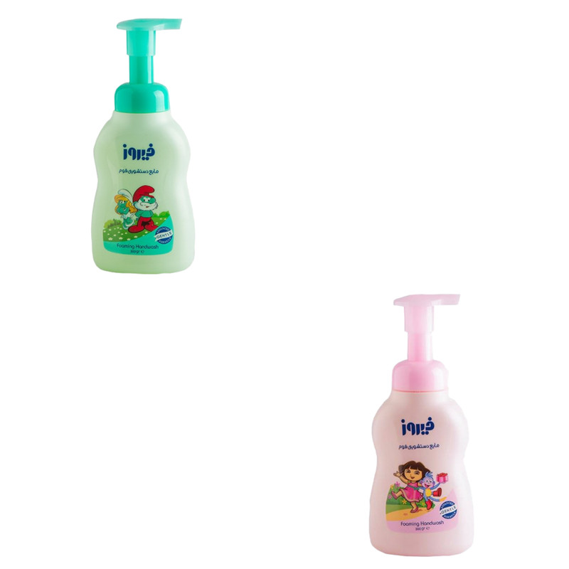 مایع دستشویی کودک فیروز مدل PG02 وزن 300 گرم بسته دو عددی مایع دستشویی کودک فیروز مدل PG02 وزن 300 گرم بسته دو عددی