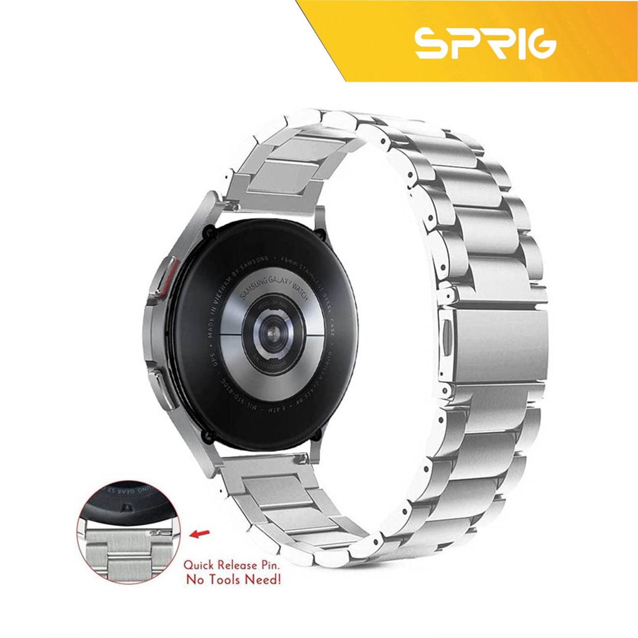 بند اسپریگ مدل 3Bead Cover مناسب برای ساعت هوشمند سامسونگ Galaxy Watch 6 Classic 47mm به همراه کاور -  - 3
