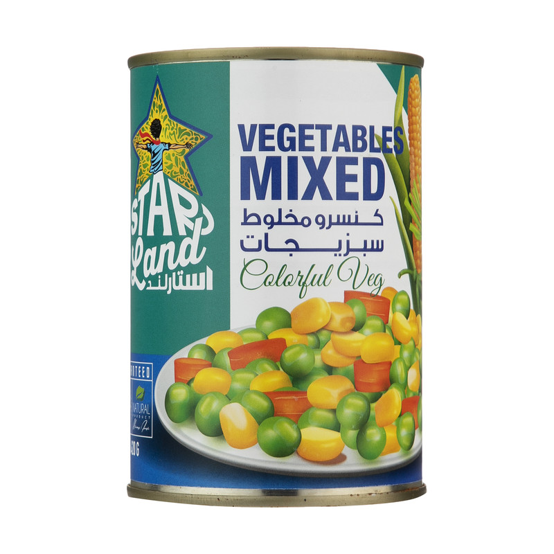 کنسرو مخلوط سبزیجات استارلند - 420 گرم