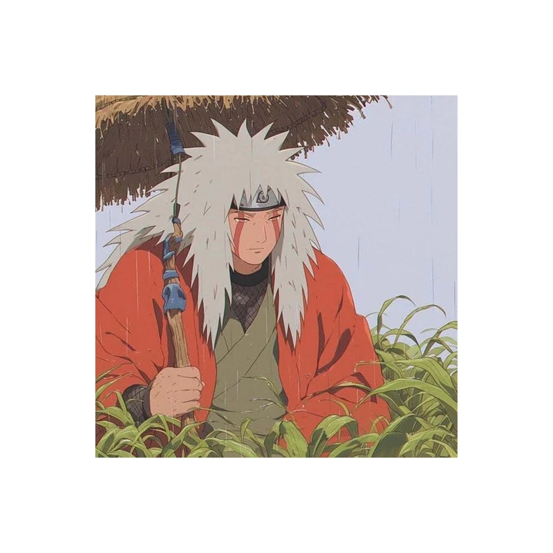 استیکر لپ تاپ و موبایل مدل انیمه طرح ناروتو استاد جیرایا Naruto jiraiya sensei کد 2832