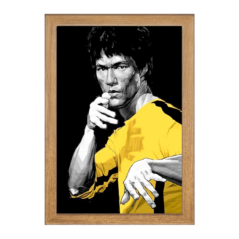 تابلو خندالو مدل بروس لی (Bruce Lee) کد F1947