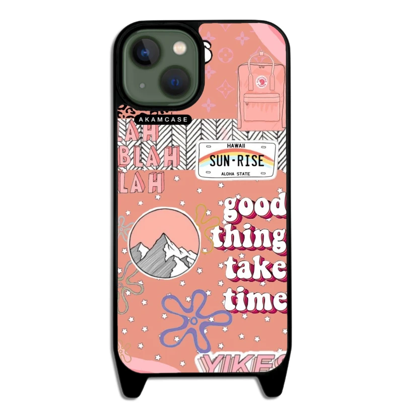 کاور آکام مدل AMCWLA13-GOOD VIBES16 مناسب برای گوشی موبایل اپل iPhone 13