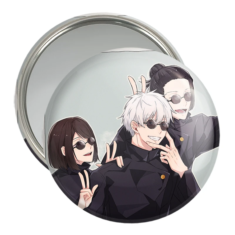 آینه جیبی خندالو مدل گتو و گوجو ساتورو انیمه جوجوتسو کایزن Jujutsu Kaisen کد 30178