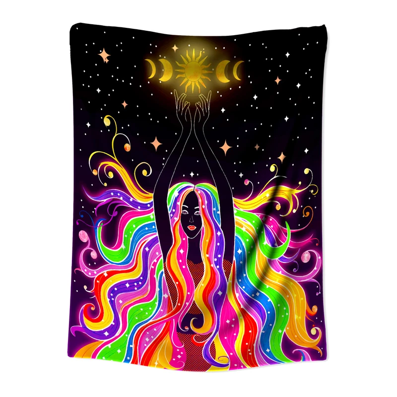 پوستر پارچه ای مدل بکدراپ بلک لایت کد 1269