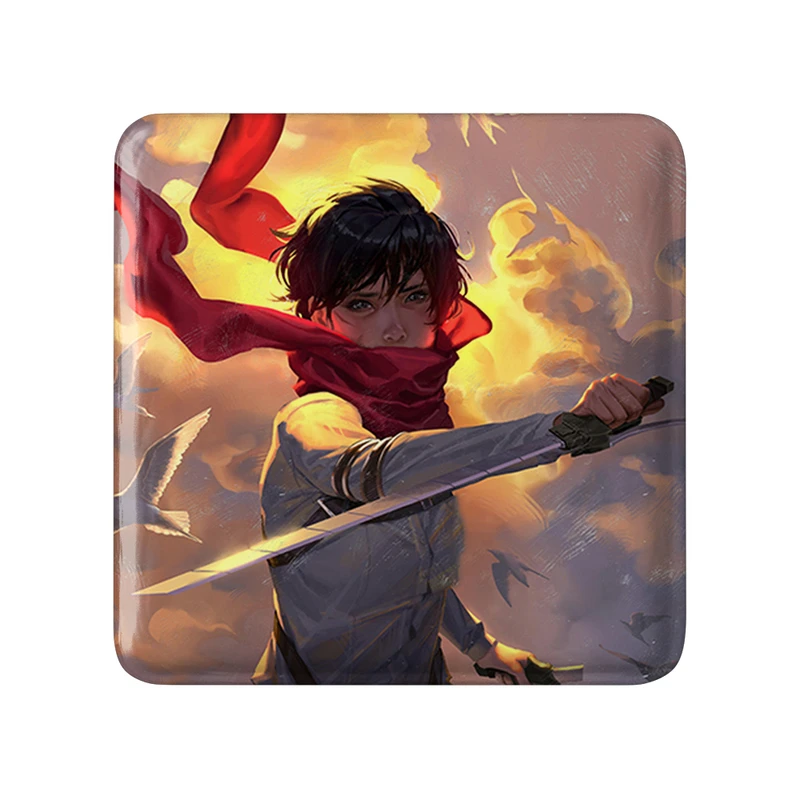 مگنت خندالو طرح میکاسا اکرمن انیمه اتک آن تایتان Attack on Titan  مدل مربعی کد 18522