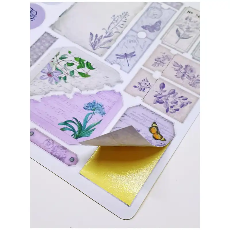 برچسب کاترینکا طرح برش خورده بولت ژورنال و اسکرپ بوک مدل A5 Flower stickers