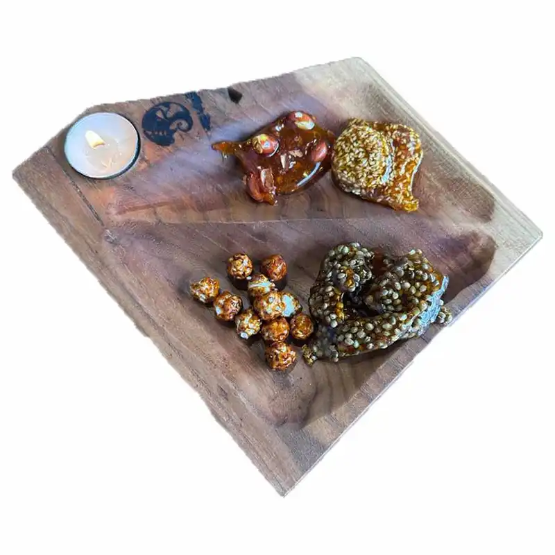 اردو خوری چوبی گوراب چوب طرح دفرمه مدل روستیک کد 1019