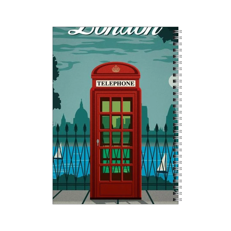 دفتر مشق 50 برگ بامبیلیپ طرح شب مهتابی لندن کد 0469296