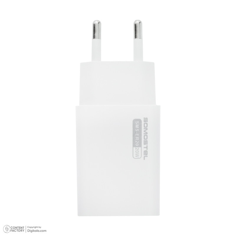 شارژر دیواری 20 وات سوموس تل مدل SMS-ER20 به همراه کابل microUSB
