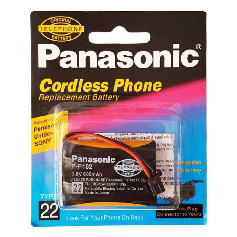 باتری تلفن بی سیم مدل HHR-P102-pana باتری تلفن بی سیم مدل HHR-P102-pana