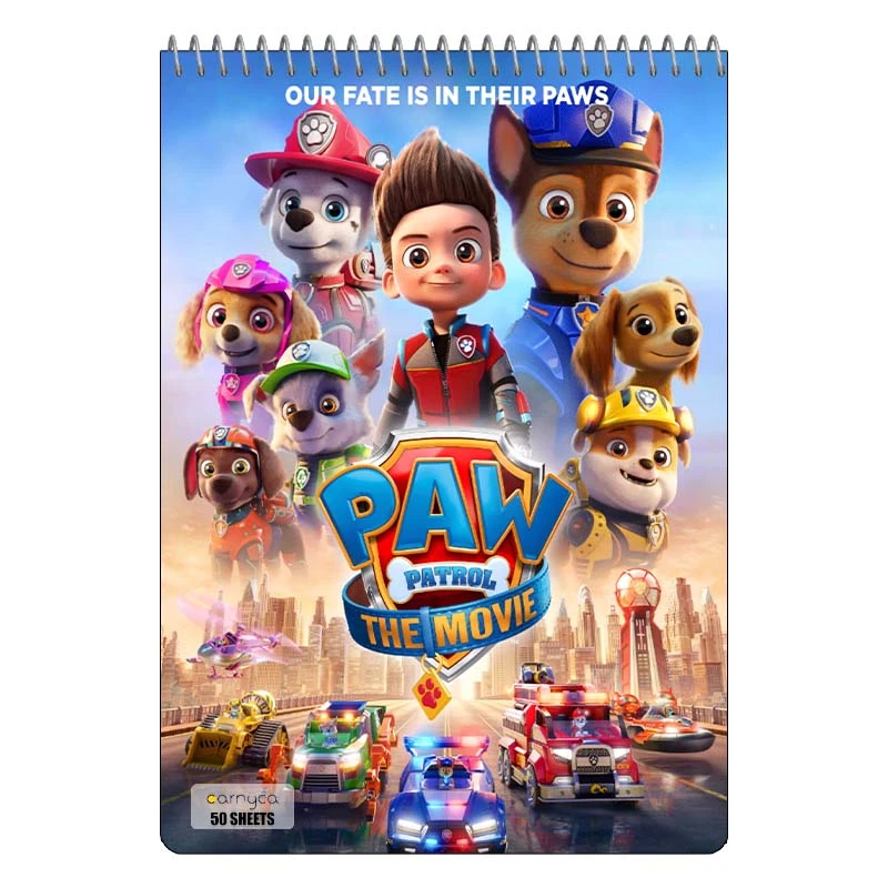 دفتر نقاشی 50 برگ سیمی کارنیکا طرح سگ های نگهبان paw patrol کد 39246