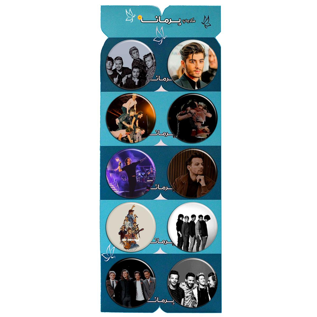 پیکسل پرمانه طرح One Direction کد pmg.5588 مجموعه 10 عددی