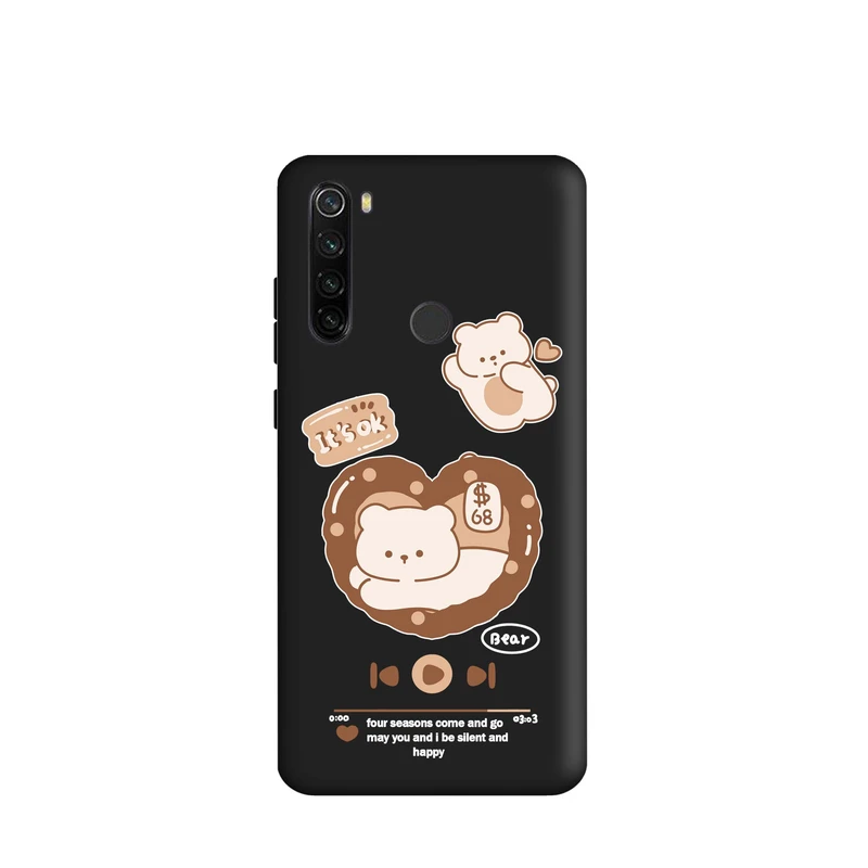 کاور قاب گارد طرح موزیک خرس کد a2638 مناسب برای گوشی موبایل شیائومی Redmi Note 8