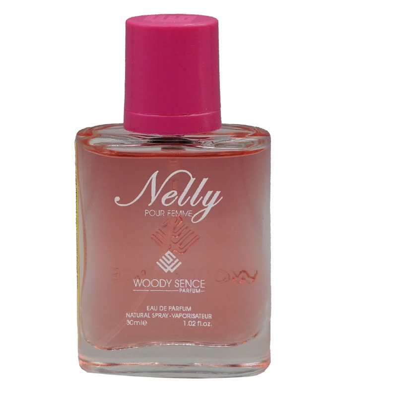 عطر جیبی زنانه وودی سنس مدل NELLY  با رایحه شیرین حجم 30 میلی‌لیتر