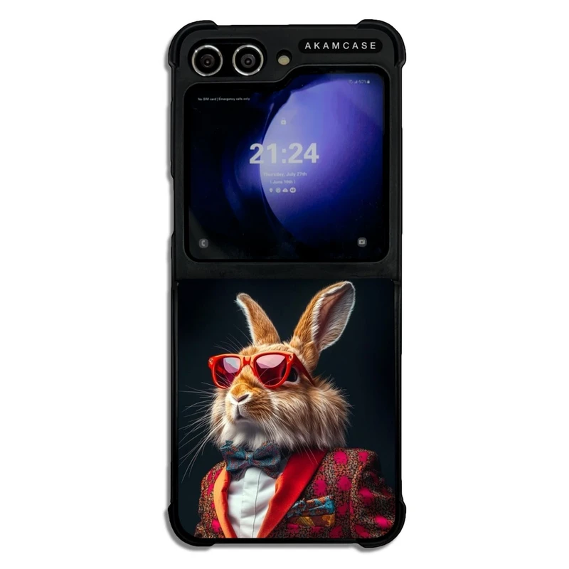 کاور آکام مدل AMC-WSGZFLIP5-ANIMALS-19 مناسب برای گوشی موبایل سامسونگ Galaxy Z Flip 5