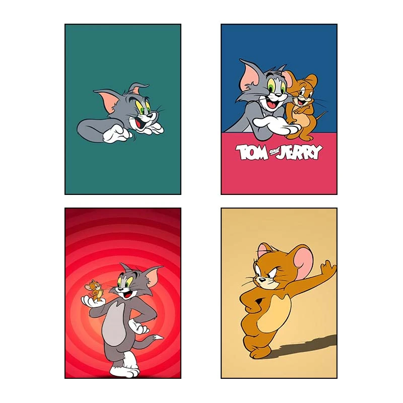 تابلو شاسي کارنيکا طرح تام و جری tom & jerry کد 25533 مجموعه 4 عددی