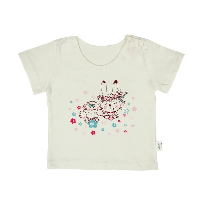 تی شرت آستین کوتاه دخترانه مدل کارتونی کد Tn7