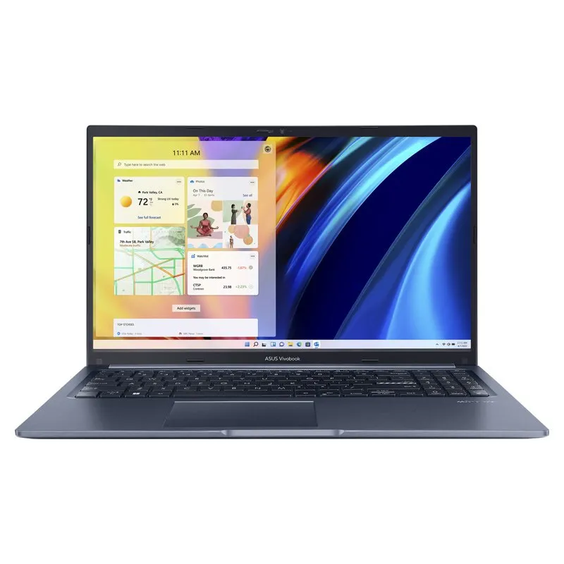 لپ‌تاپ ایسوس مدل Vivobook R1502ZA با پردازنده Core i3-1215U، رم DDR4 4GB، حافظه SSD با ظرفیت 256GB، نمایشگر 15.6 اینچ با وضوح Full HD، بدون سیستم عامل