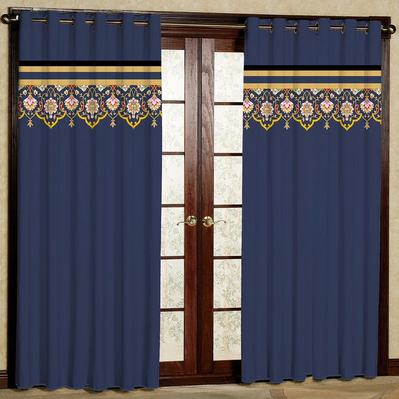 پرده مدل طرح دار هازان پانچی کد 1278 سایز 140x200 سانتی متر