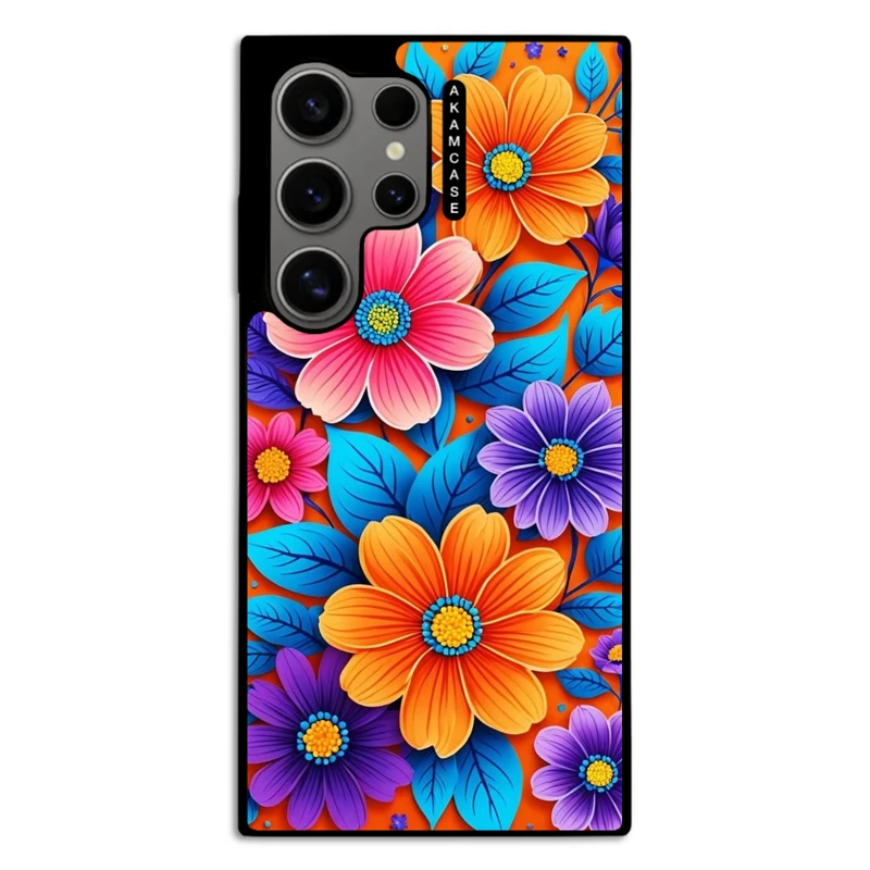 کاور آکام مدل AMC-WSGS24U-FLOWERS-39 مناسب برای گوشی موبایل سامسونگ Galaxy S24 Ultra