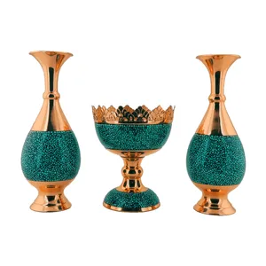 ست سه تکه آجیل خوری و گلدان حامد کریمی کد hf112-193