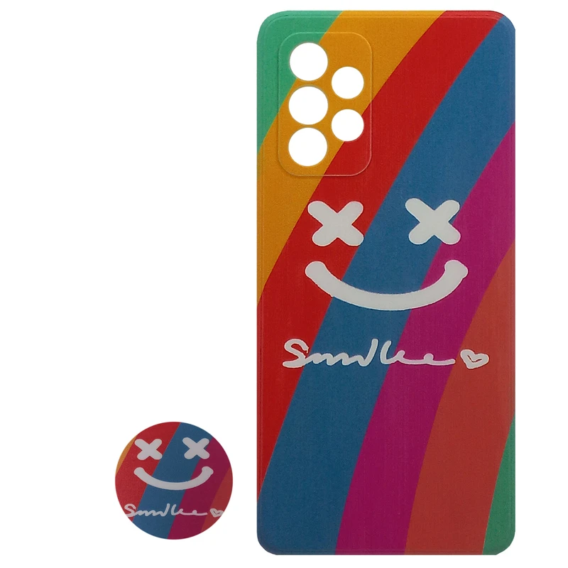 کاور مدل M0057 مناسب برای گوشی موبایل سامسونگ Galaxy A52 / A52s به همراه پاپ سوکت