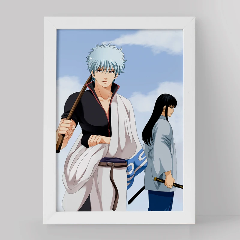 تابلو خندالو مدل گینتوکی و شینوسکه و دوستان انیمه گینتاما کد 12949