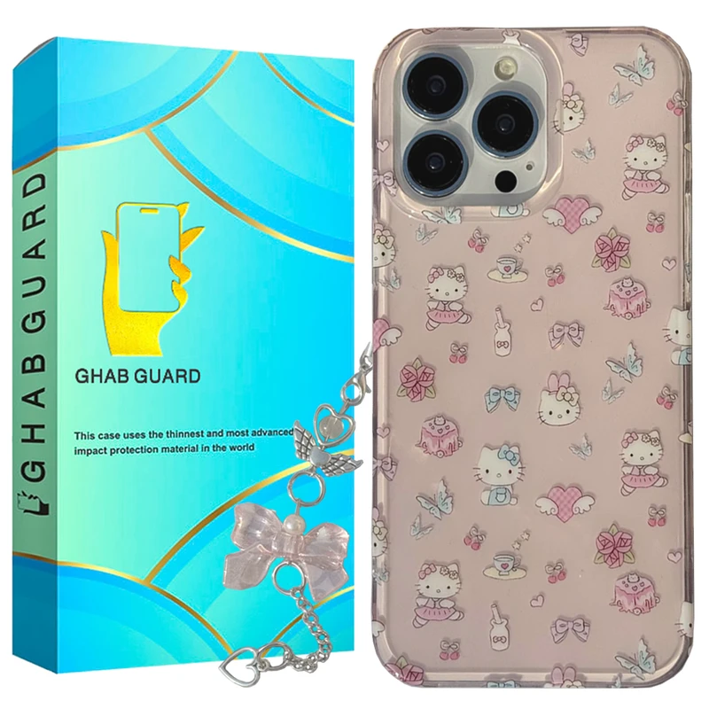 کاور قاب گارد مدل KITGD مناسب برای گوشی موبایل اپل iPhone 15 Pro Max به همراه بند آویز