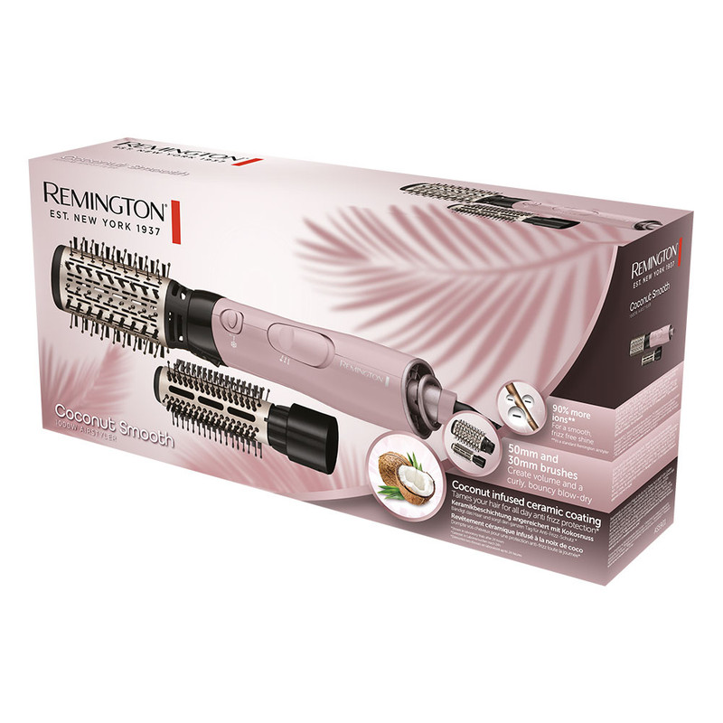 سشوار برس دار حالت دهنده رمینگتون مدل AS5901 COCONUT SMOOTH AIR STYLER سشوار برس دار حالت دهنده رمینگتون مدل AS5901 COCONUT SMOOTH AIR STYLER