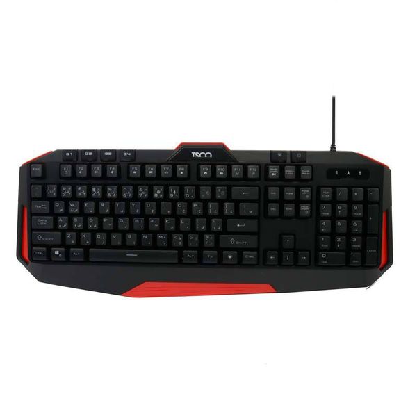 کیبورد مخصوص بازی تسکو مدل GK 8123، سوییچ ممبران، Full-Size، نورپردازی LED RGB