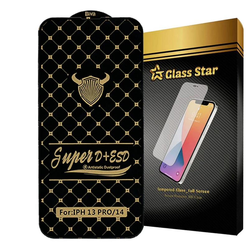 محافظ صفحه نمایش گلس استار مدل DUSTPROOFS مناسب برای گوشی موبایل اپل iPhone 13 Pro