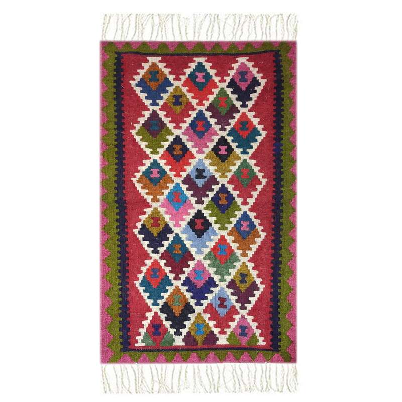 گلیم دستبافت نیم متری مدل آذربایجان کد ma05