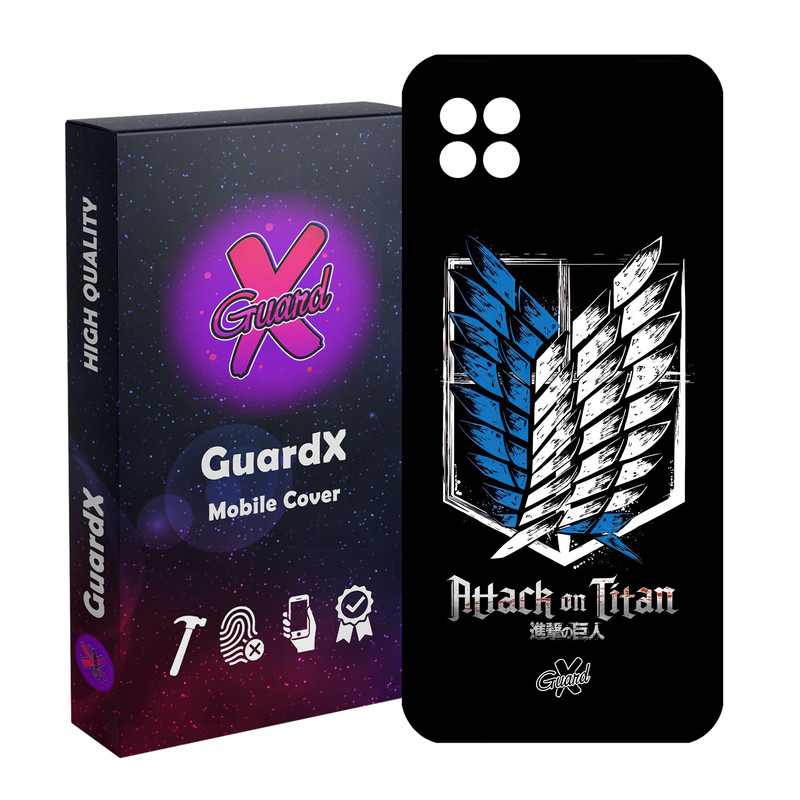 کاور گارد ایکس طرح Attack on Titan Anime مدل Glass10448 مناسب برای گوشی موبایل سامسونگ Galaxy A22 5G