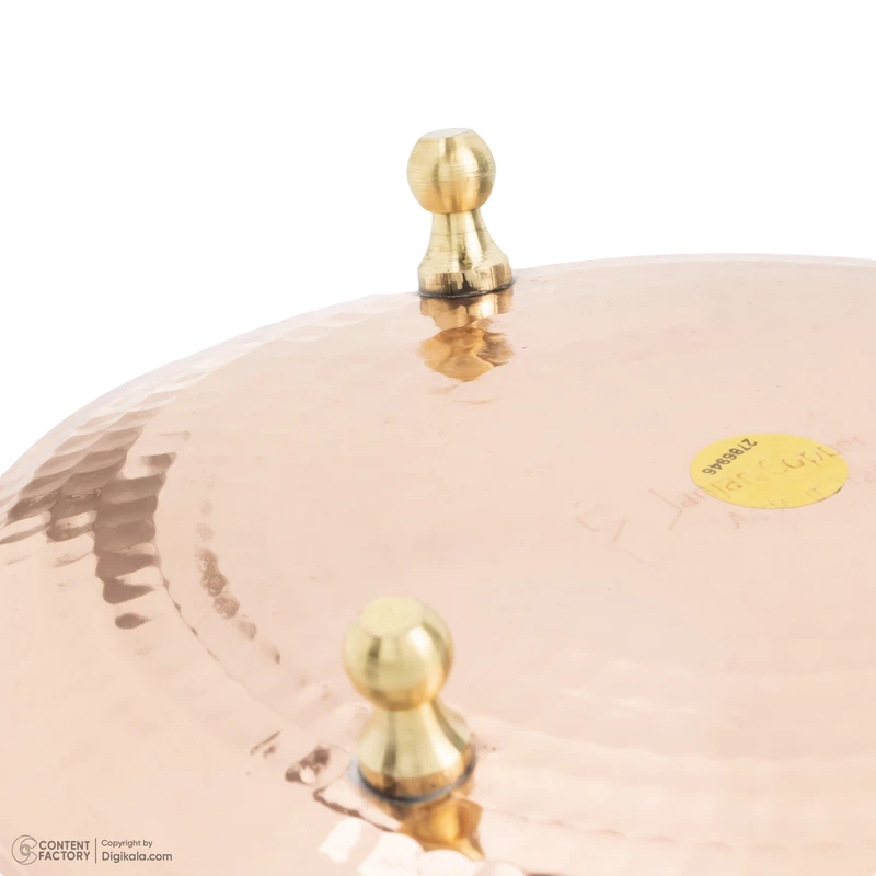 عکس شماره 5 : ظرف سرو مس زنجان کد 001