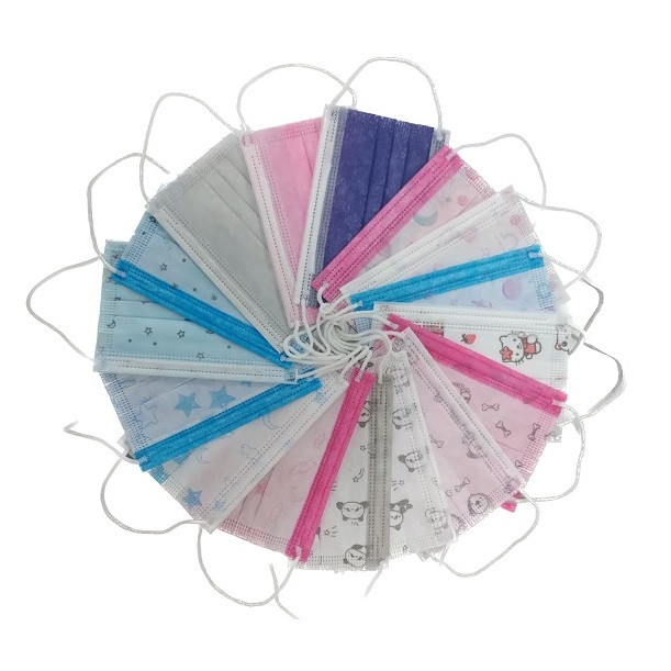 ماسک تنفسی کودک آنیسا مدل دختر کفشدوزکی مجموعه 50 عددی