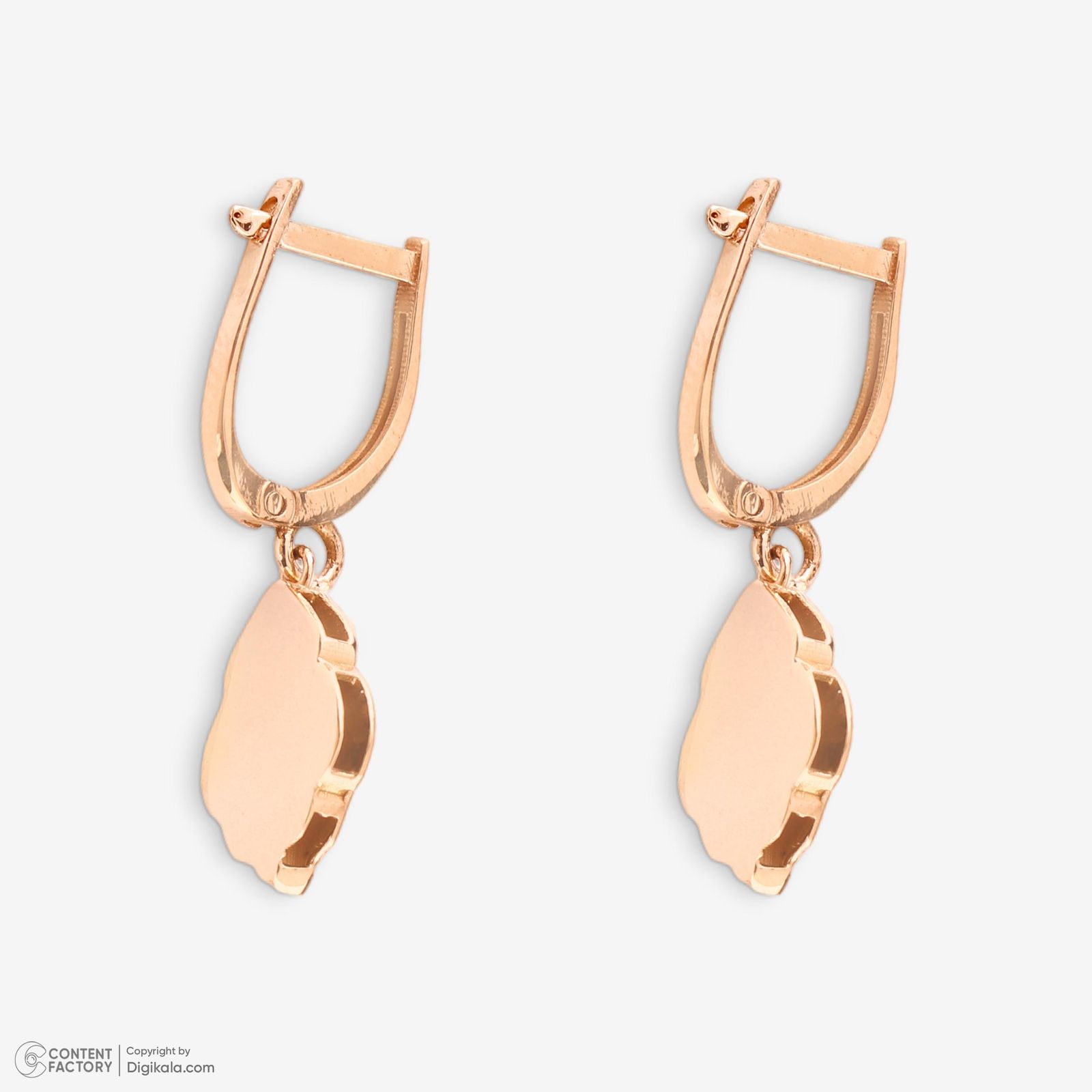 نیم ست طلا 18 عیار زنانه حافا گلد مدل برگ کد nim03 - - 5