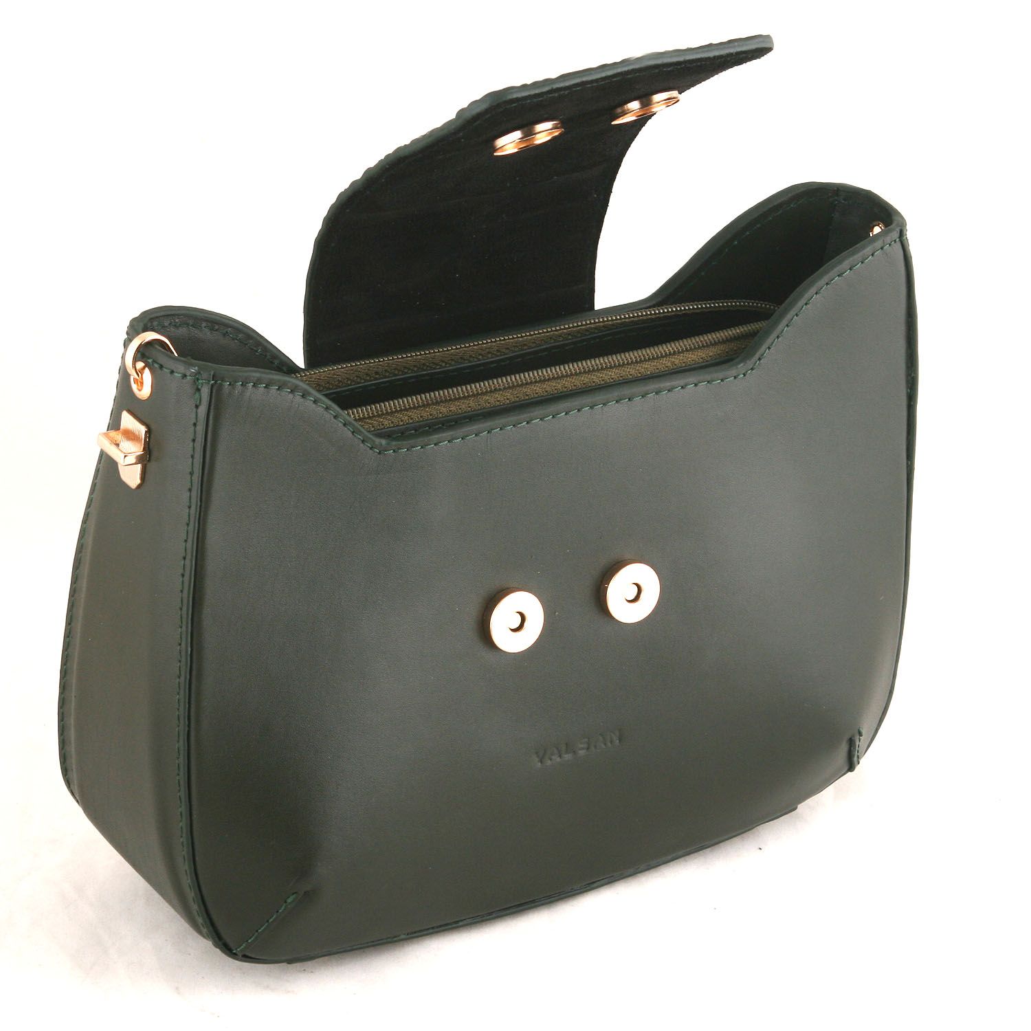 کیف دوشی زنانه چرم یلسان مدل راشا کد GAN-104-sbz - - 2