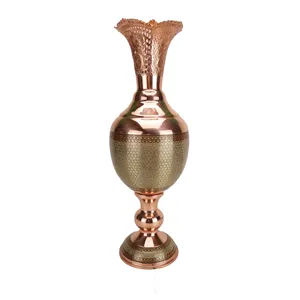  گلدان خاتم کاری مسی مدل شاهکار کد 55
