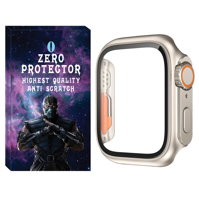 کاور زیرو مدل ZR-Ultra مناسب برای اپل واچ Series SE 2022 Aluminum Case 40mm / SE 2021 Aluminum Case 40mm / Series 5 40mm / Series 6 40mm / Series 4 40mm به همراه محافظ صفحه نمایش