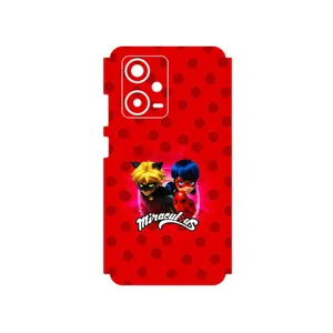 MAHOOT Ladybug and Cat Noir Cover Sticker for Xiaomi Redmi Note 12 Pro Plus