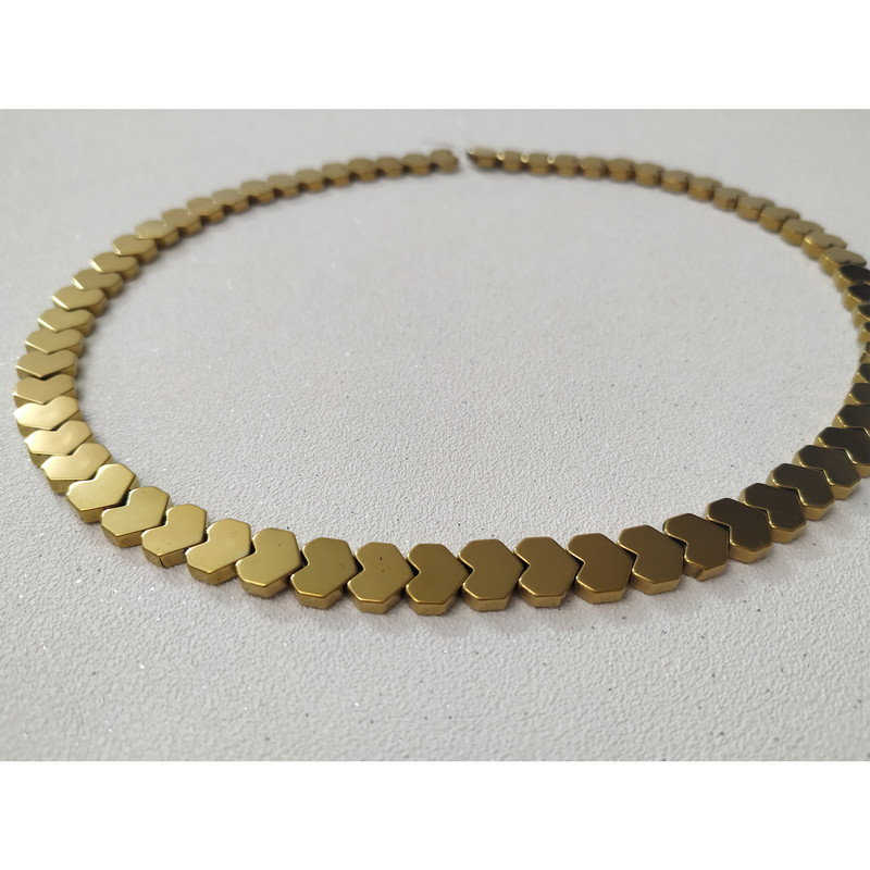 ریسه سنگ هماتیت طرح قلب کد HN1514 بسته 50 عددی