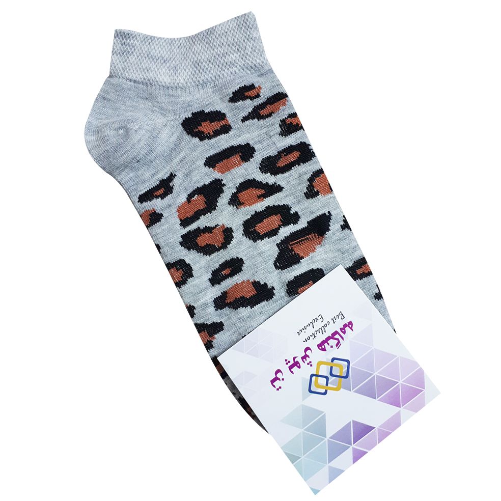 جوراب ساق کوتاه زنانه تن پوش هنگامه مدل پلنگی کد to02 -  - 2