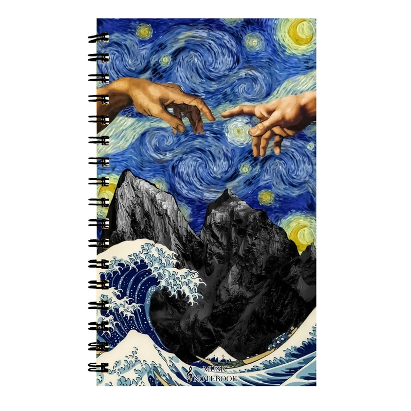 دفتر نت موسیقی طرح شب پرستاره کد DN-5218