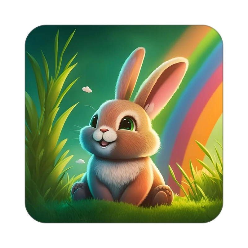 زیر لیوانی کاکتی طرح حیوانات کارتونی مدل mp28317