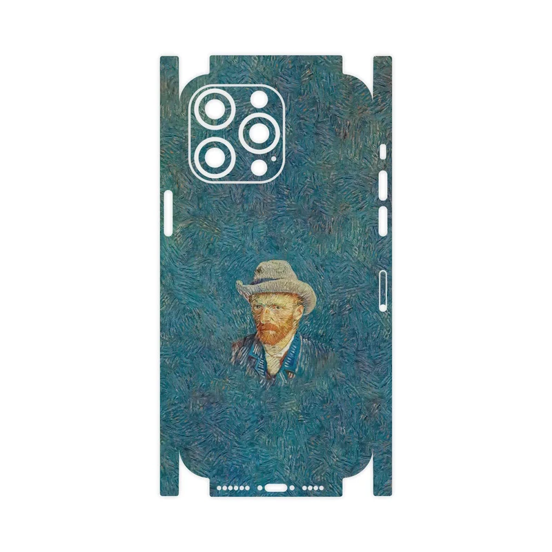برچسب پوششی ماهوت مدل Self portrait with a gray felt hat-FullSkin مناسب برای گوشی موبایل اپل iPhone 14 Pro Max