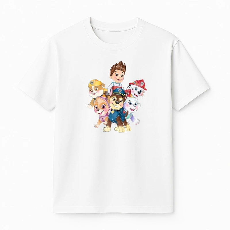 تی‌شرت آستین کوتاه پسرانه مدل سگ نگهبان کد v1 