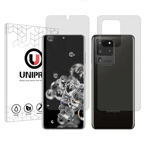 UNIPRO Star 4 model transparent screen protector suitable for Samsung Galaxy S20 Ultra mobile phone along with the back protector
