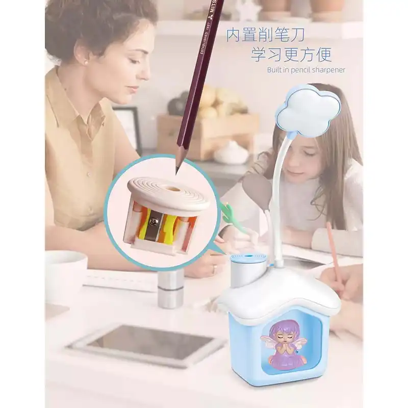 چراغ مطالعه مدل شارژی طرح کلبه فرشته کد LP2366