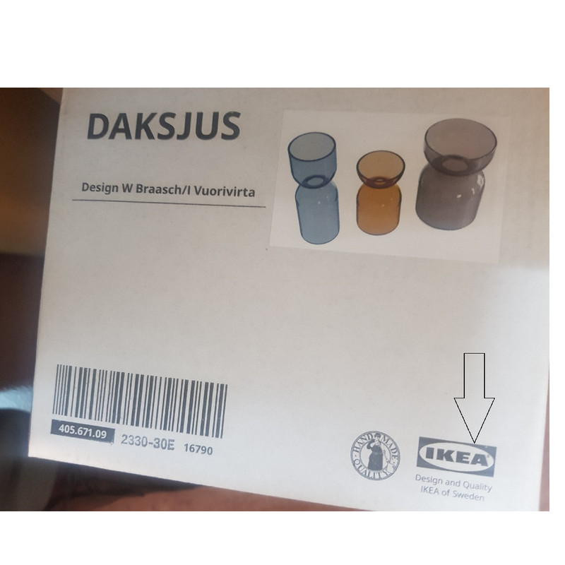 گلدان دکوری ایکیا مدل DAKSJUS کد 405.671.09 مجموعه 3عددی گلدان دکوری ایکیا مدل DAKSJUS کد 405.671.09 مجموعه 3عددی